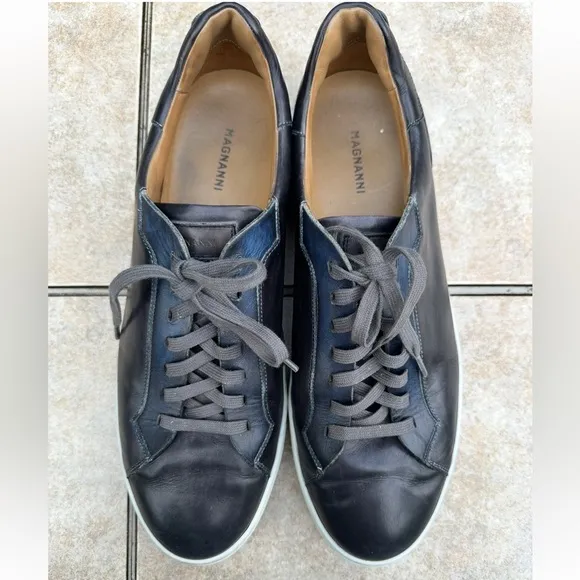 MAGNANNI AMADEO LEATHER SNEAKERS