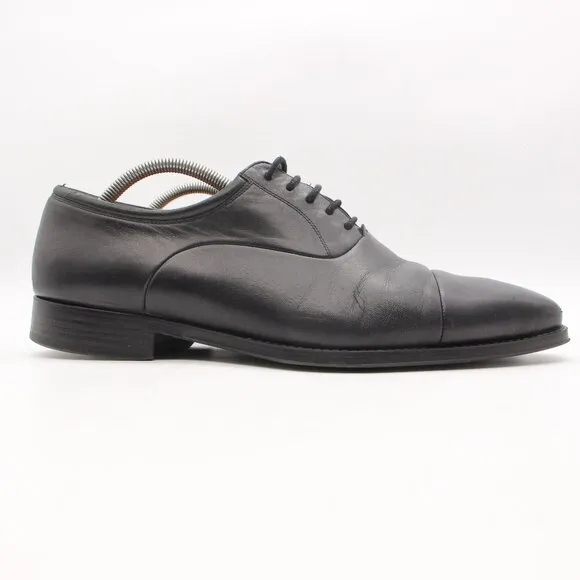 Magnanni Federico Cap Toe Oxford Dress Shoes Men's Size 11 D Black Leather