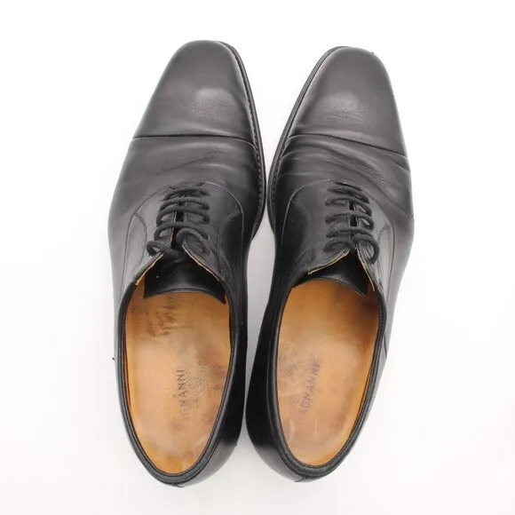 Magnanni Federico Cap Toe Oxford Dress Shoes Men's Size 11 D Black Leather