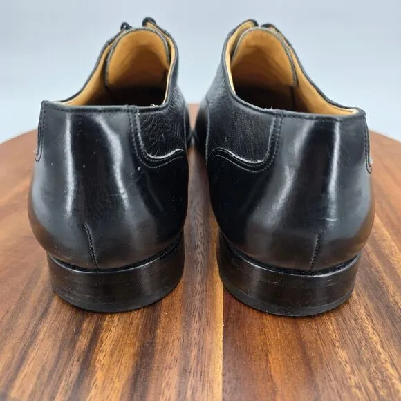 Magnanni Oxfords Men's 11 M Black Leather Spain Cap Toe Lace Up Dress Shoes