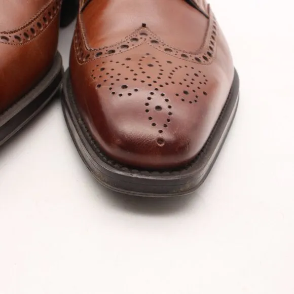 Magnanni Wingtip Men's 9.5 M Brown Leather Derby Oxford Dress Shoes 17155 Spain