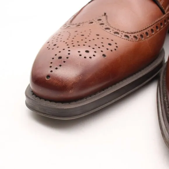Magnanni Wingtip Men's 9.5 M Brown Leather Derby Oxford Dress Shoes 17155 Spain