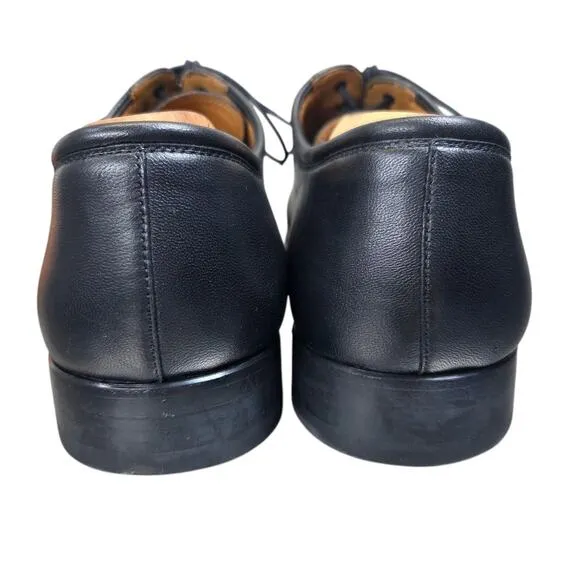Magnannl Federico Mens Size 9D US Napa Black Leather Cap Toe Oxford Dress Shoes