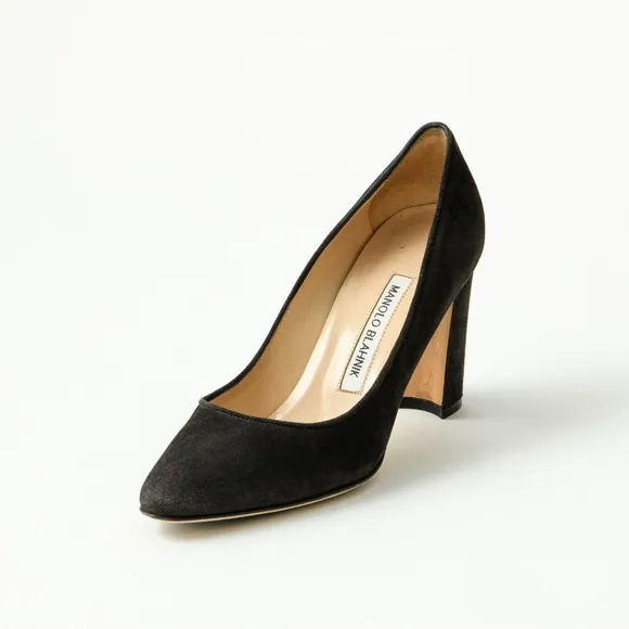 Manolo Blahnik Brown Suede Pumps