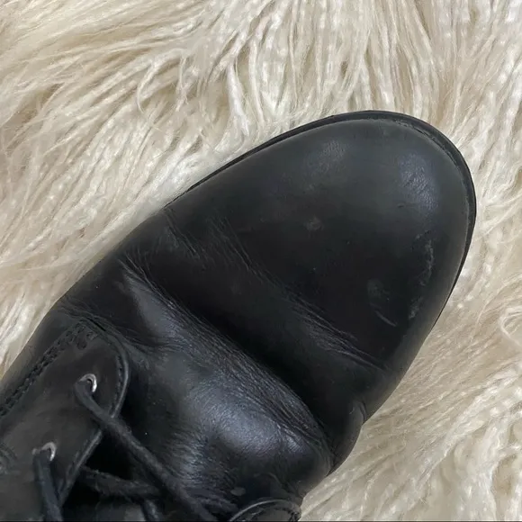MARC BY MARC JACOBS black leather Montague boots