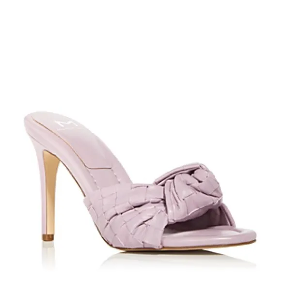Marc Fisher LTD Janna Woven Knot Mule Sandals, Light Purple, Size 11 New in Box