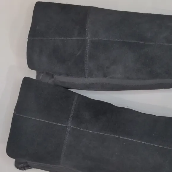 𝅺marc Fisher Over The Knee Black Suede Heel Boots 6.5