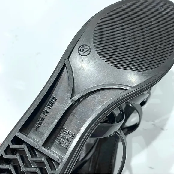 MARC JACOBS | Rubber Gladiator Jelly Sandals in Black | Size 7 | IT 37