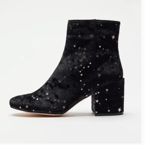 Margot Constellations Stars Moon Boho Velvet Peasant Hipster Hippie Art Boots