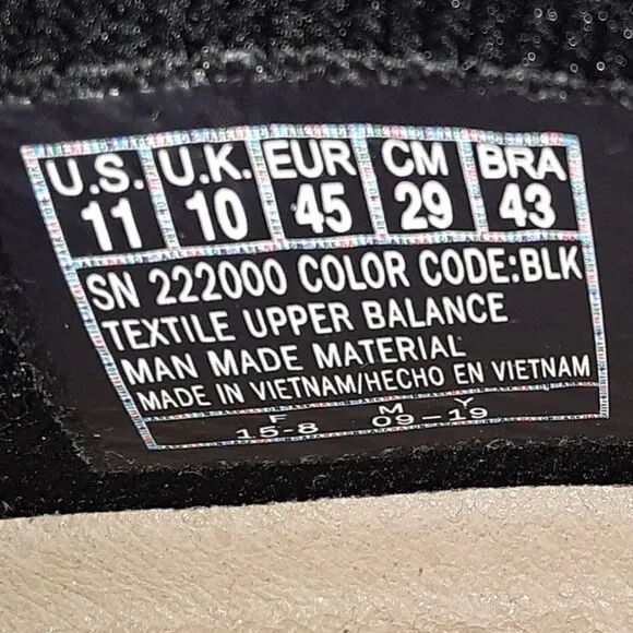 Mark Nason Men's US size 11M Black Sneaker Shoes