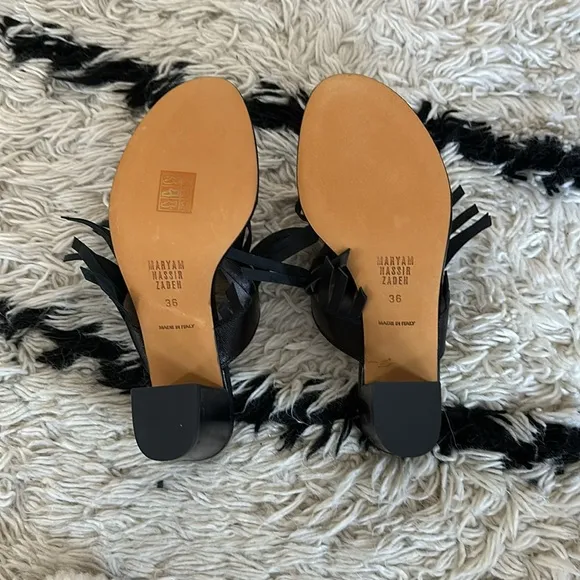 Maryam nassir zadeh shoes with fringe