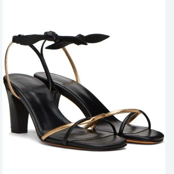 MARYAM NASSIR ZADEHBlack &amp; Gold Riley Heels