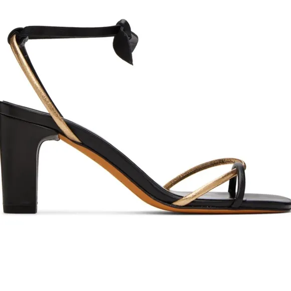 MARYAM NASSIR ZADEHBlack &amp; Gold Riley Heels