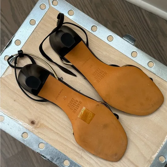 MARYAM NASSIR ZADEHBlack &amp; Gold Riley Heels