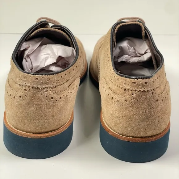 Massimo Dutti Split Suede Wing Tip Oxford Laces up Shoes Men’s Size US11 | EU 44