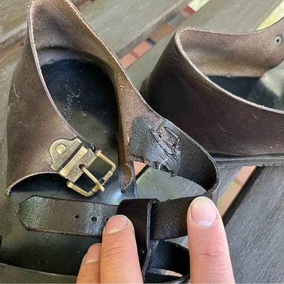 Massimo Matteo Italian Leather Huarache Sandals (10.5) 🇮🇹