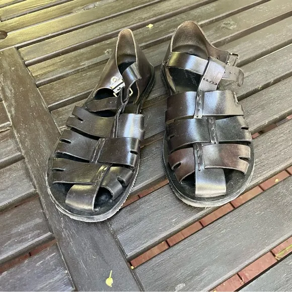Massimo Matteo Italian Leather Huarache Sandals (10.5) 🇮🇹