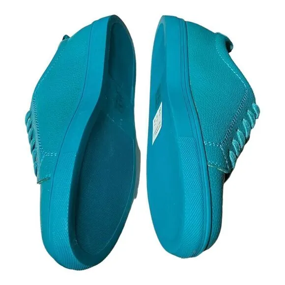 Matt And Nat Shoes Women’s 8 Blue Vegan Sneakers Aahana Teal Colorful Lace Up