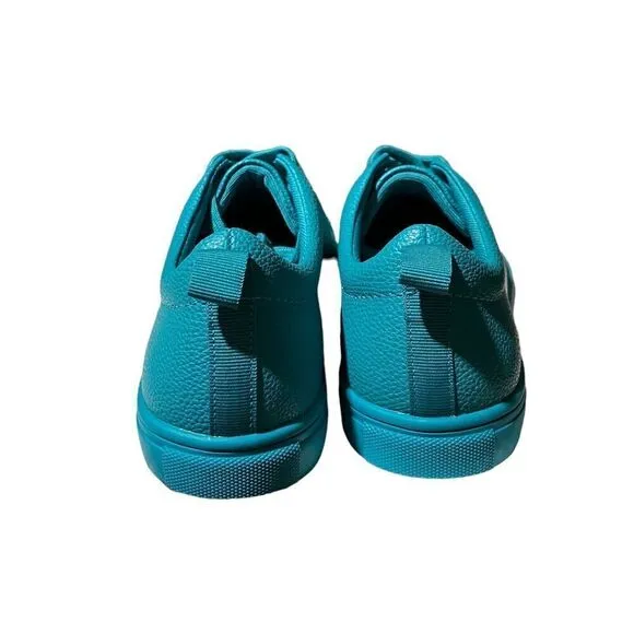 Matt And Nat Shoes Women’s 8 Blue Vegan Sneakers Aahana Teal Colorful Lace Up