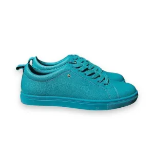 Matt And Nat Shoes Women’s 8 Blue Vegan Sneakers Aahana Teal Colorful Lace Up