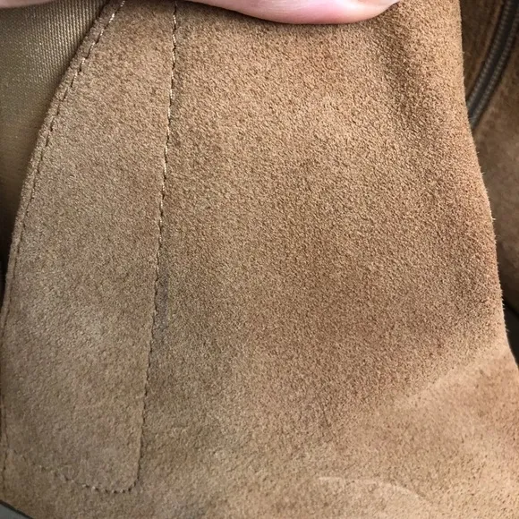 Matt Bernson Frieze Boots Tan Suede Rubber Wedge Boots 10