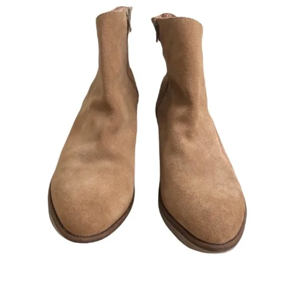 Matt Bernson Frieze Boots Tan Suede Rubber Wedge Boots 10