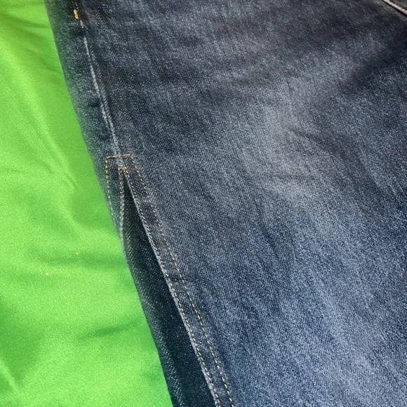 ME EM Women's Blue Contrast Flared Jeans size 25