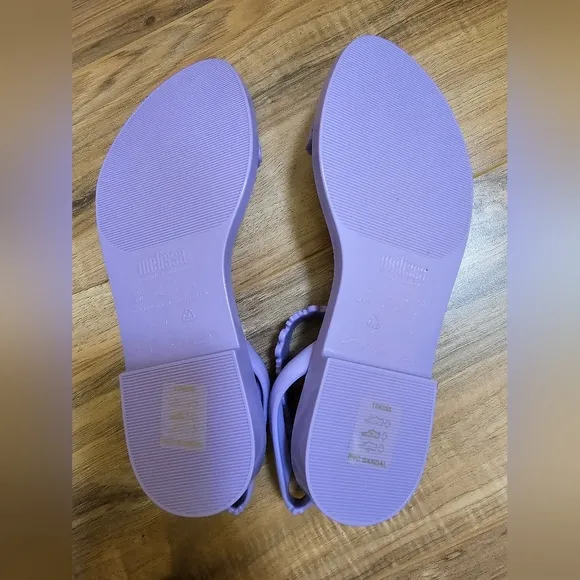 Melissa Wave Blossom   Viktor And Rolf Sandals, lilac,size US 8
