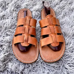 Melissinos Art The Poet Caesar Hand Made Leather Sandals Athens Greece Handmade