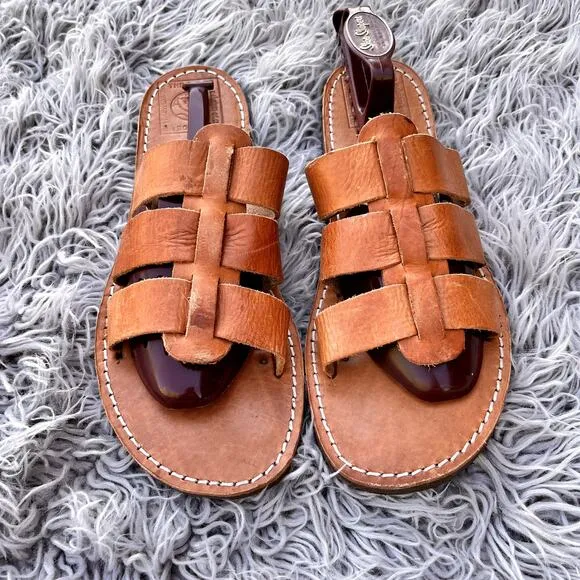 Melissinos Art The Poet Caesar Hand Made Leather Sandals Athens Greece Handmade