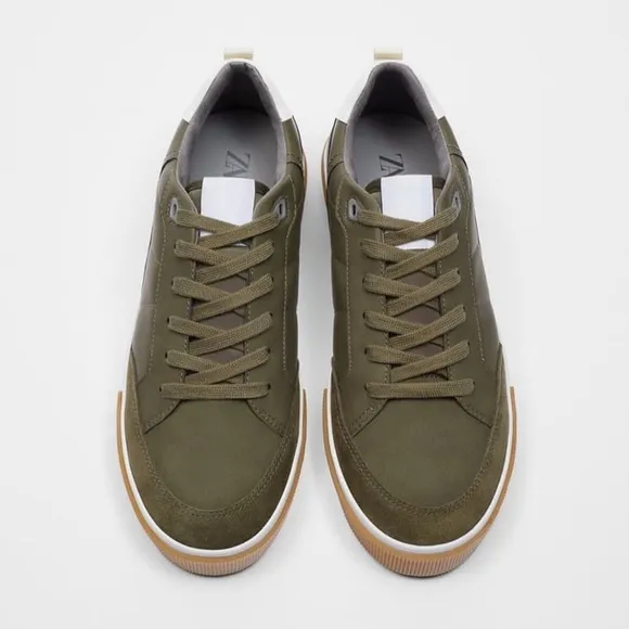 Men zara suede size 12 Us