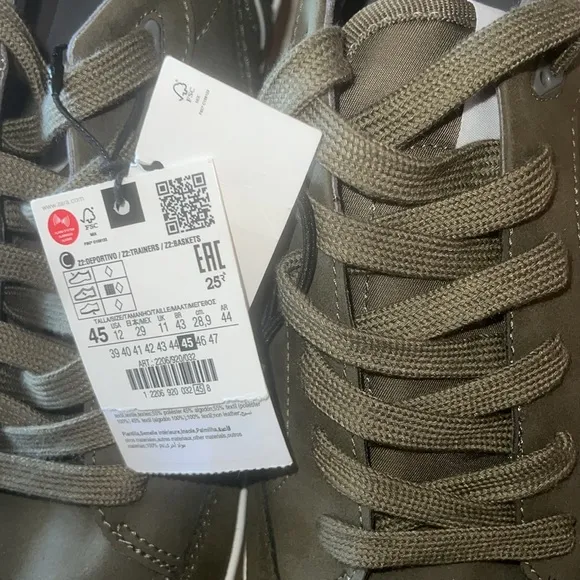 Men zara suede size 12 Us