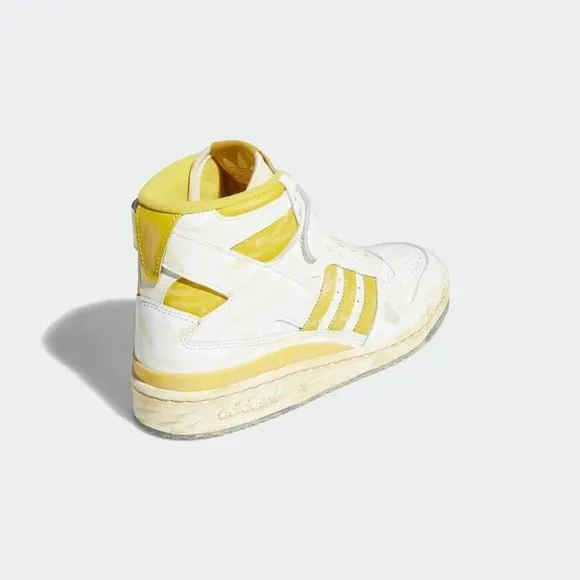 MEN'S Adidas Originals Forum 84 High Worn Yellow Shoes Size 7 GZ6468