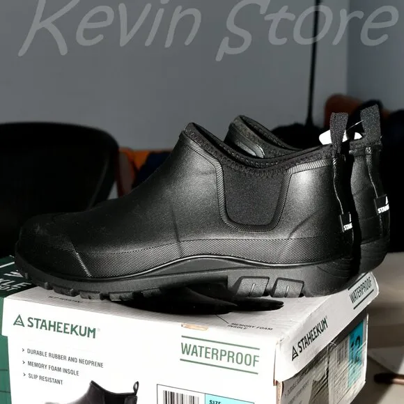 Men's Ankle Rain Boots,Staheekum