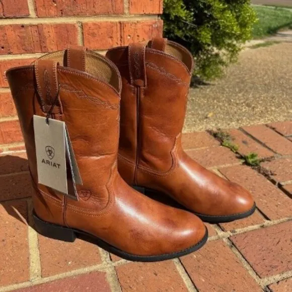 Men's Ariat Brown Roper Boots Size 9EE