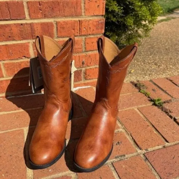 Men's Ariat Brown Roper Boots Size 9EE