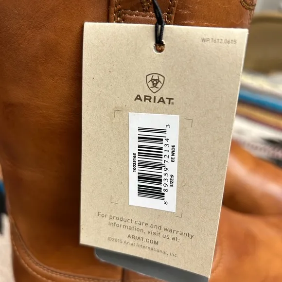 Men's Ariat Brown Roper Boots Size 9EE
