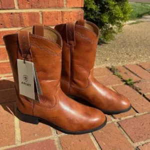 Men's Ariat Brown Roper Boots Size 9EE