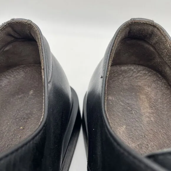 Men's Bachrach‎ Black Leather Monk Strap Dress Shoes Size 10.5 Italy