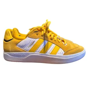 Men's Brand New Adidas Yellow Tyshawn Low Skateboarding Shoes [H06338] 9