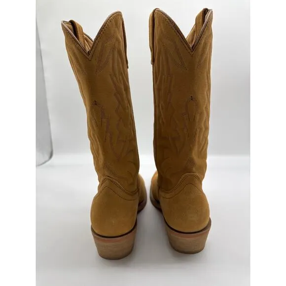 Men’s Brown Laredo Cowboy Boots. 68216 8 E W. Jacksonville. Tan suede.