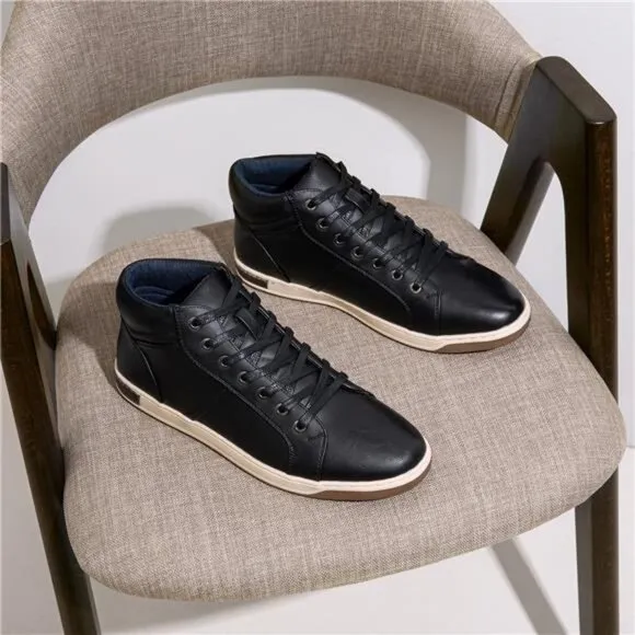Men's Casual Shoes High Top Chukka Sneaker | Men Black Boots