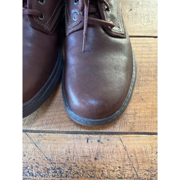 Mens Clarks Un Brawley Lace Oxford Shoes Brown Mahogany Leather 12M