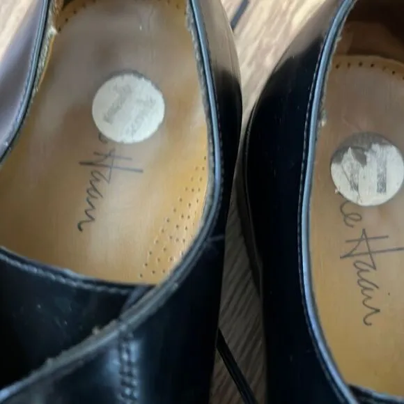 Mens Cole haan dress shoes Oxford style black leather