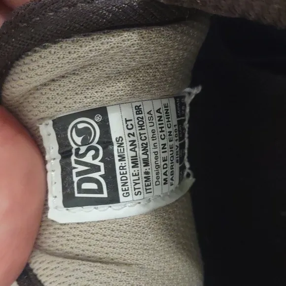 Men's DVS Milan 2CT Brown Skateboard Shoes Size 10 Medium EUC