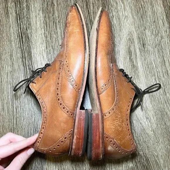Mens Florsheim Brown Oxford Dress Shoes - 9.5