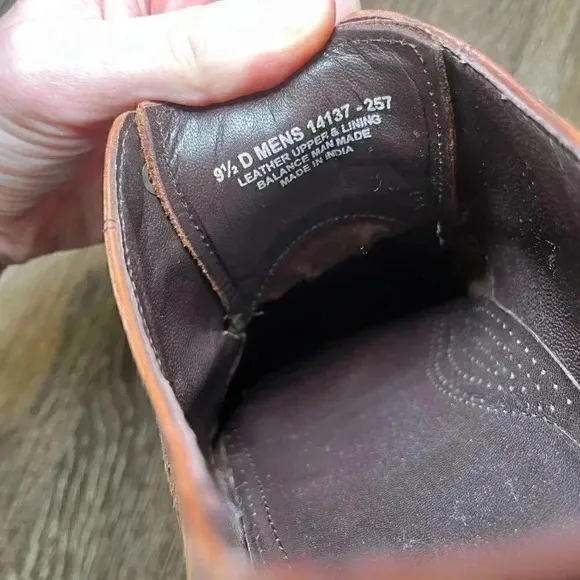 Mens Florsheim Brown Oxford Dress Shoes - 9.5