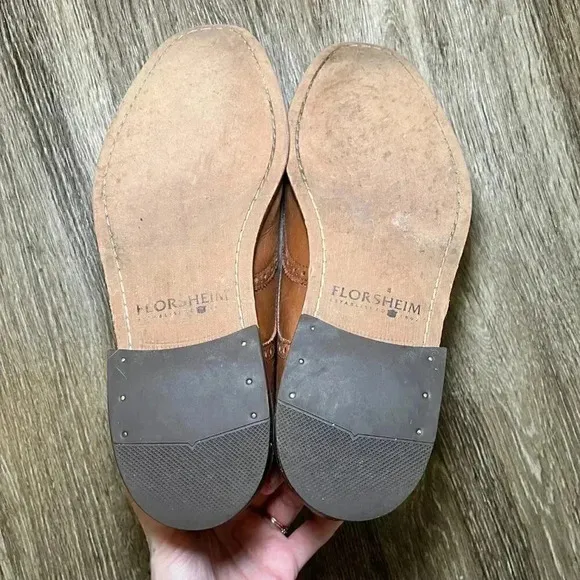 Mens Florsheim Brown Oxford Dress Shoes - 9.5