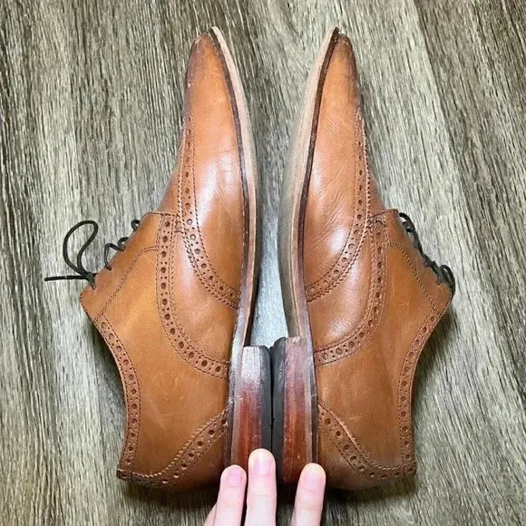 Mens Florsheim Brown Oxford Dress Shoes - 9.5