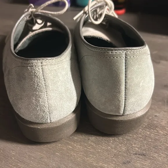 Men's Green &amp; Cream Suede Shoes